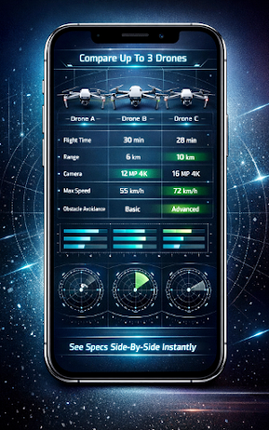 Drone Compare: specs & Finder Screenshot 1