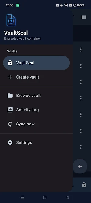VaultSeal: Encrypted Vault Screenshot 1