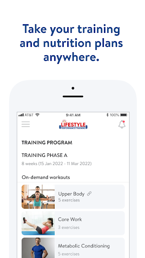 Lifestyle Performance Training Screenshot 2