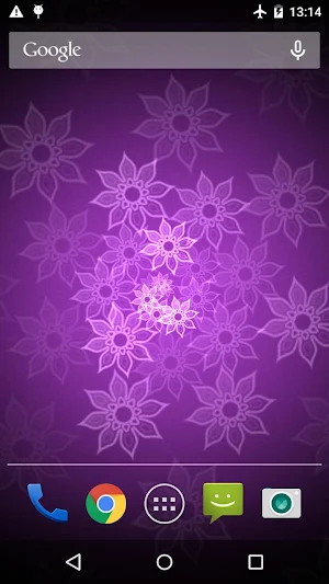 Neon Flower Live Wallpaper Screenshot 0