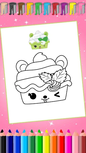 Kawaii Coloring, cute coloring pages Screenshot 2