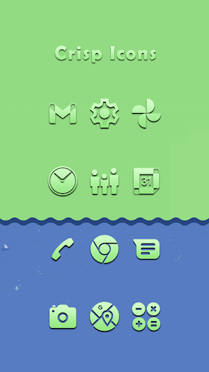 Crisp Green Icons Screenshot 0