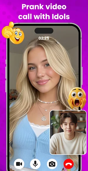 Idol Video Call - Prank Chat Screenshot 0