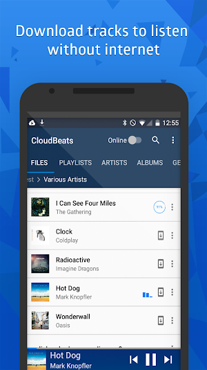 CloudBeats - offline & cloud music player Screenshot 3