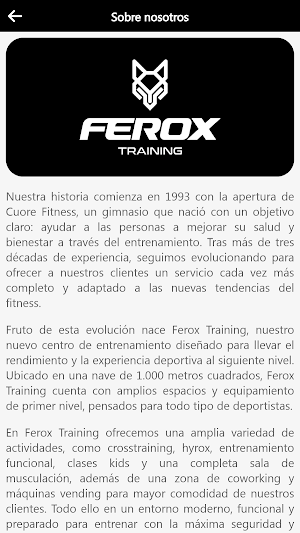 FEROX TRAINING Screenshot 2