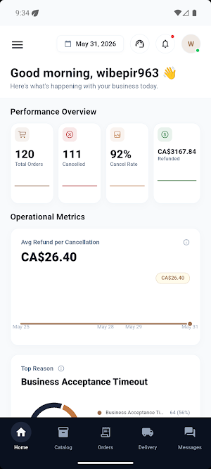 Teustar Business Account Screenshot 1