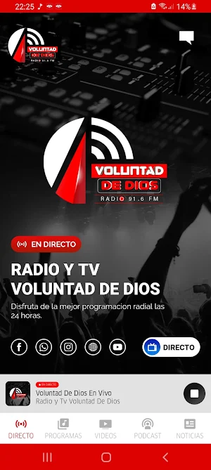 Radio y Tv Voluntad de Dios Screenshot 1