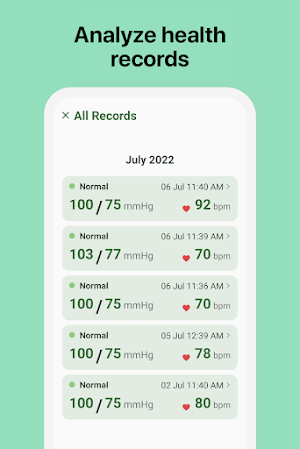 Blood Pressure Log App Screenshot 3