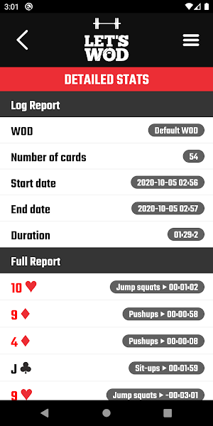 WOD Deck of Cards Screenshot 2