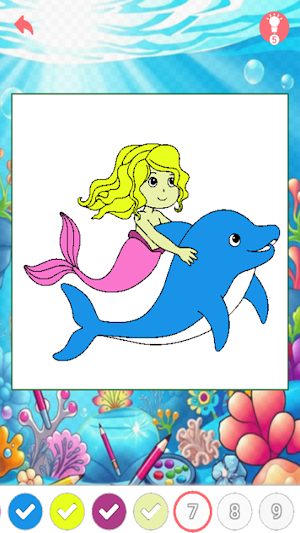 Dolphin Splash Color World Screenshot 2