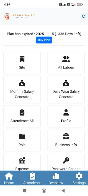 Labour Dairy Screenshot 3