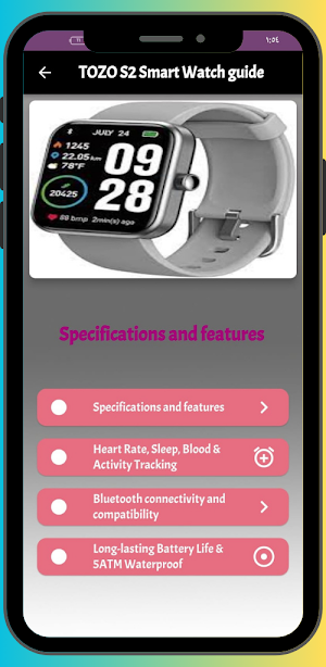 TOZO S2 Smart Watch guide Screenshot 2