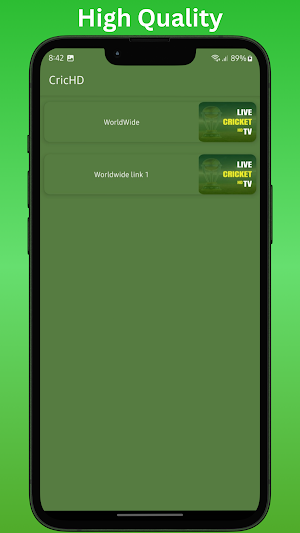 CricHD: Live Cricket TV 2024 Screenshot 1