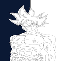 Coloring Dragon Ultra Instinct