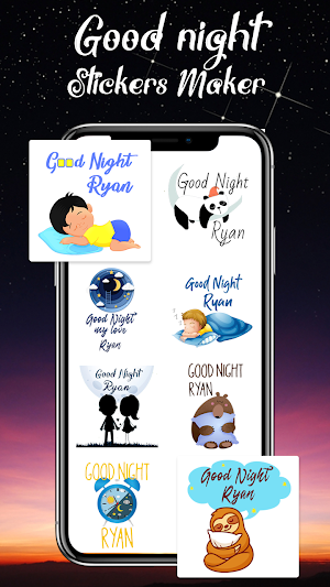Good Night Stickers Maker For WAStickerApps Screenshot 1