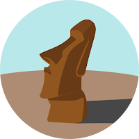 Sticker Batu Moai WAStickerApp