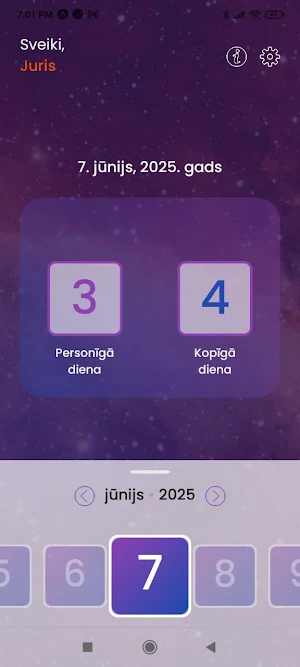 Sphera 6: Enerģiju Kalendārs Screenshot 0
