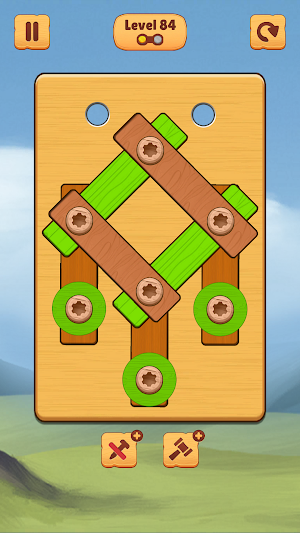 Wood Nuts & Bolts Puzzle Screw Screenshot 0
