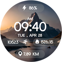 Mountain Glow DigitalWatchFace
