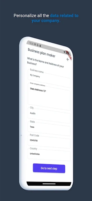Business Plan Maker / Template Screenshot 1