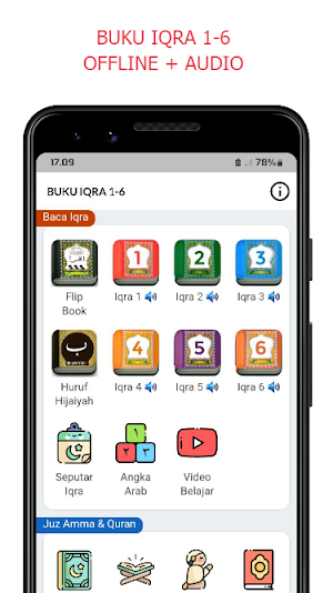 BUKU IQRA 1-6 OFFLINE + AUDIO Screenshot 0