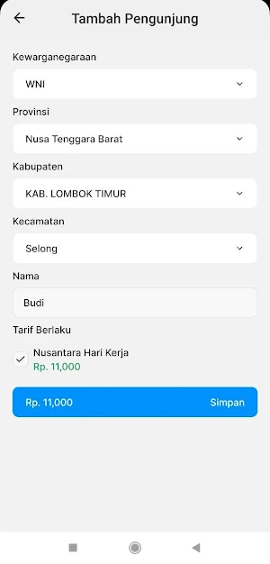 eRinjani Non Pendakian Screenshot 3