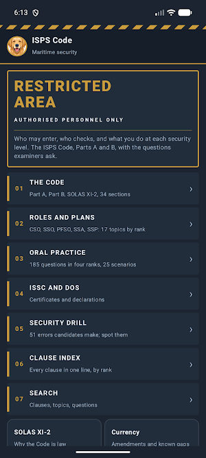 ISPS Code Study Guide Screenshot 0