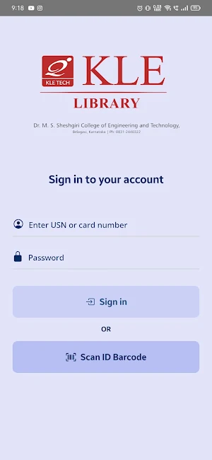 KLE Library Screenshot 1