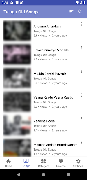 Telugu Old Songs Screenshot 2