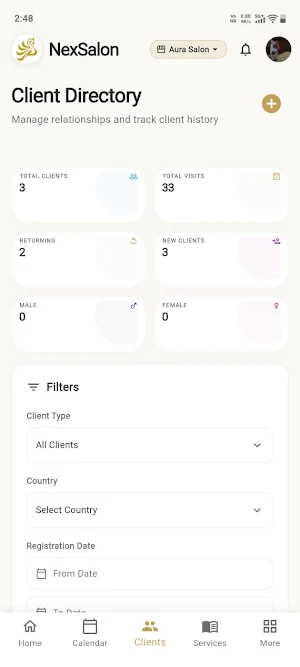 NexSalon - Management Screenshot 2