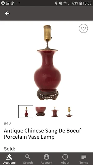 Rose's Antiques Live Bidding Screenshot 1