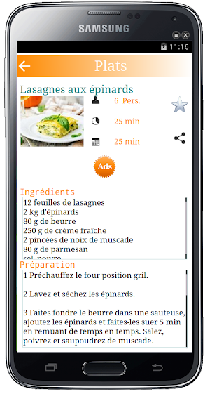 Cuisine Facile Screenshot 1