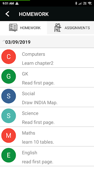 Jupiter Public School - Parent App Screenshot 3