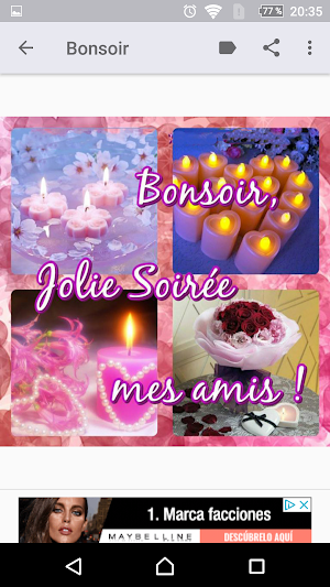 Bonsoir images et phrases Screenshot 2