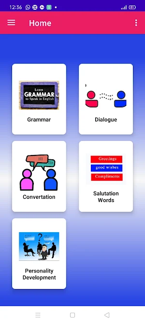 English Grammar and Speaking Screenshot 0