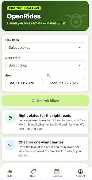 Open Rides Screenshot 2