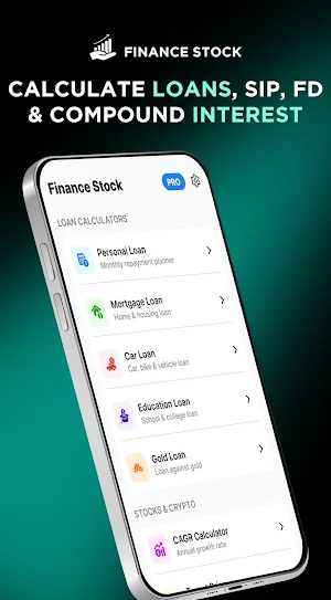 Finance Pro: Stocks Calculator Screenshot 1
