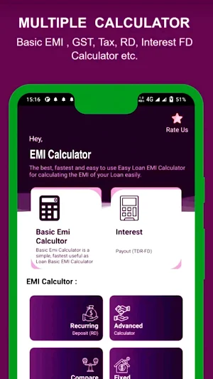 LoanYes - EMI Loan Calculator Screenshot 1