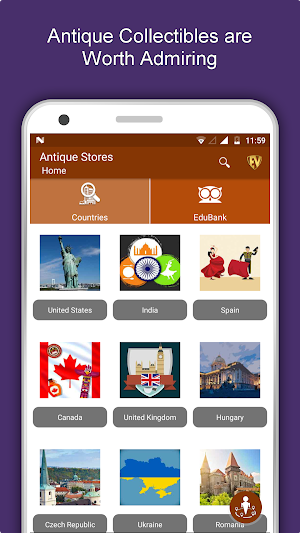 Famous Antique Shops Travel & Explore Guide Screenshot 0