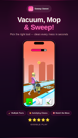 Sweep Sweet: Cleaning Game Screenshot 2