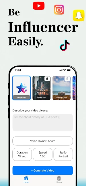 AI Video Generator - Sopha IA Screenshot 1