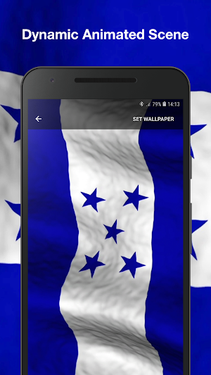 3D Honduras Flag Live Wallpaper Screenshot 1