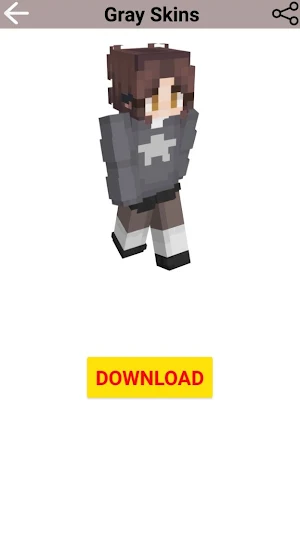Gray Skins For Minecraft Screenshot 3