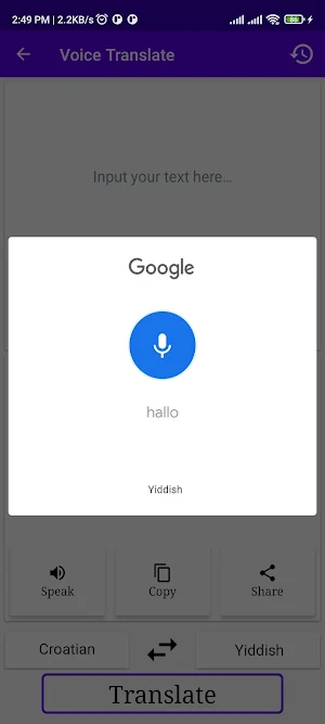 Croatian To Yiddish Translator Screenshot 3