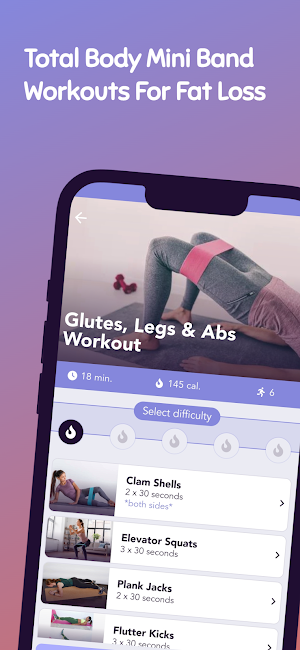 Mini Band Exercises Screenshot 2