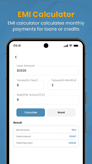 Aadhar Pe EMI Loan Calculator Screenshot 1