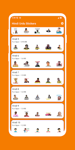 Hindi Urdu Stickers Screenshot 1