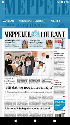 Meppeler Courant digitale krant Screenshot 0
