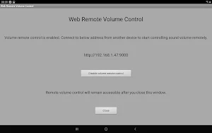 Web Remote Volume Control Screenshot 2