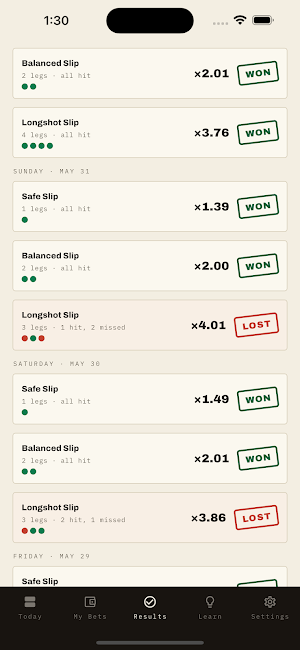 Daily Parlay: Betting Tips Screenshot 2